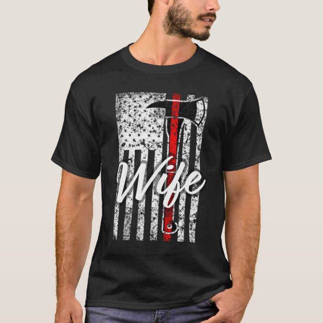Camiseta Firefighter Thin Red Line (Frente)