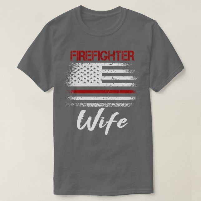 Camiseta Firefighter Wife  (Frente do Design)