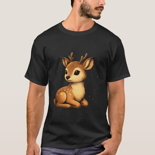 Camiseta Firefly Deer Night (Frente)