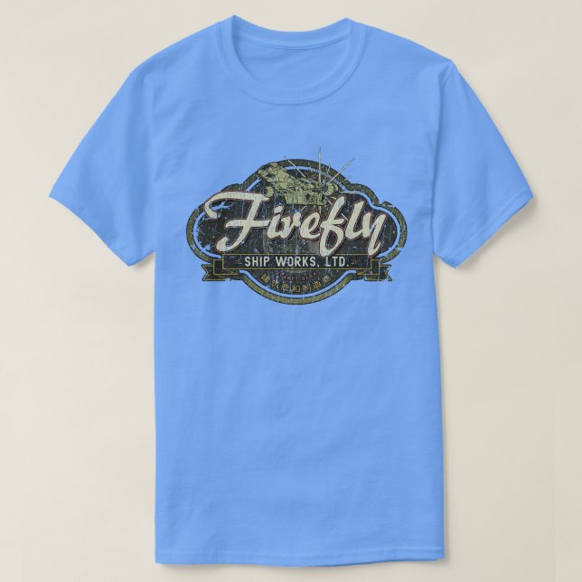 Camiseta Firefly Firefly Ship Works Ltd (Frente do Design)
