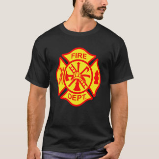 Camiseta Fireman Retired Fireman New Fireman Maltese Cross