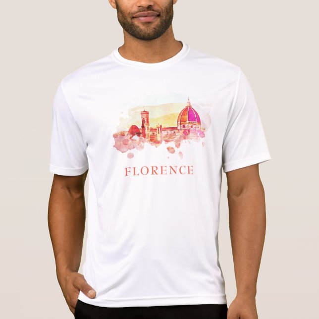 Camiseta ** Firenze Florence Panorama Itália AP12 Italiano (Frente)
