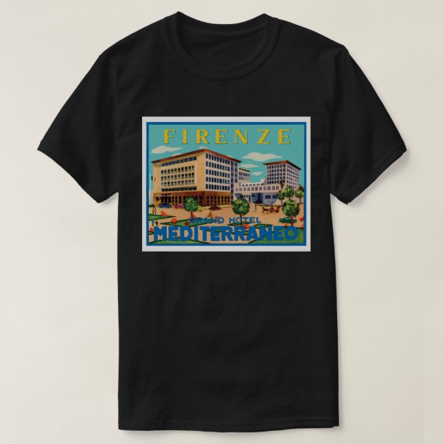 Camiseta Firenze Grand Hotel Mediterraneo (Frente do Design)