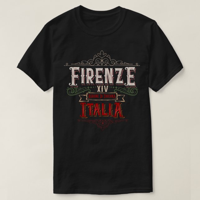 Camiseta Firenze Italia regione di toscana (Frente do Design)