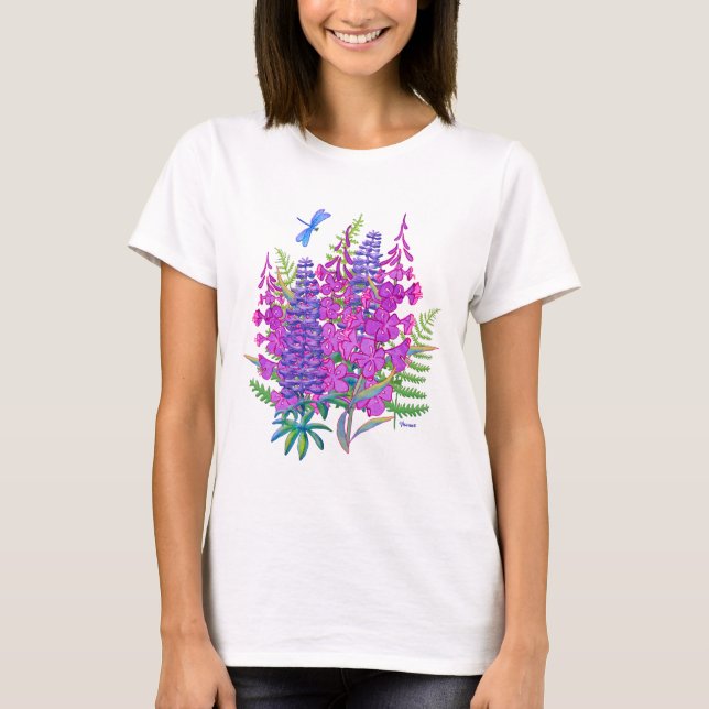 Camiseta Fireweed e Lupine (Frente)