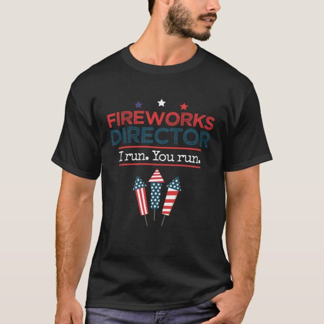 Camiseta Fireworks Director 4th Of July (Frente)