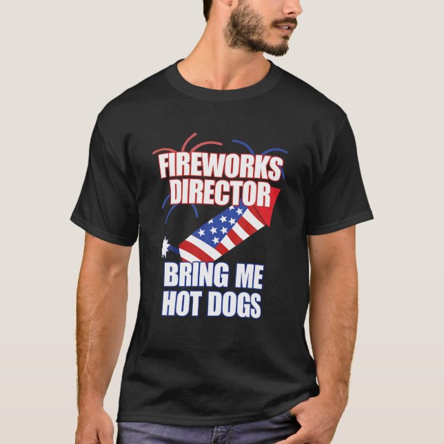 Camiseta Fireworks Director Bring Me Hot Dogs (Frente)