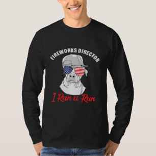 Camiseta Fireworks Diretor I Run U Run Julho Quarto Retrive