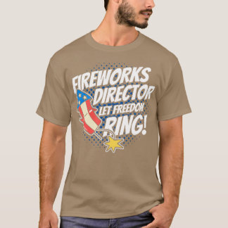 Camiseta Fireworks Diretor Let Freedom Ring 4 De Julho