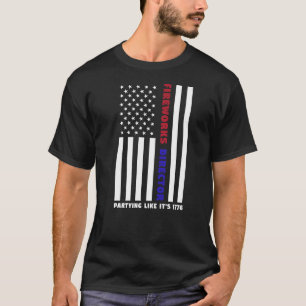 Camiseta Fireworks Diretor Partying Like It's 1776 Usa