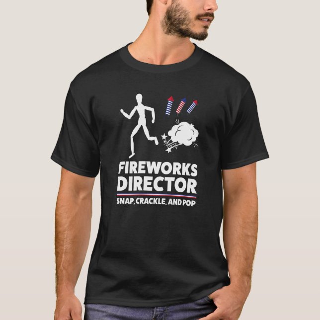 Camiseta Fireworks Diretor Snap Crackers E Pop Usa (Frente)