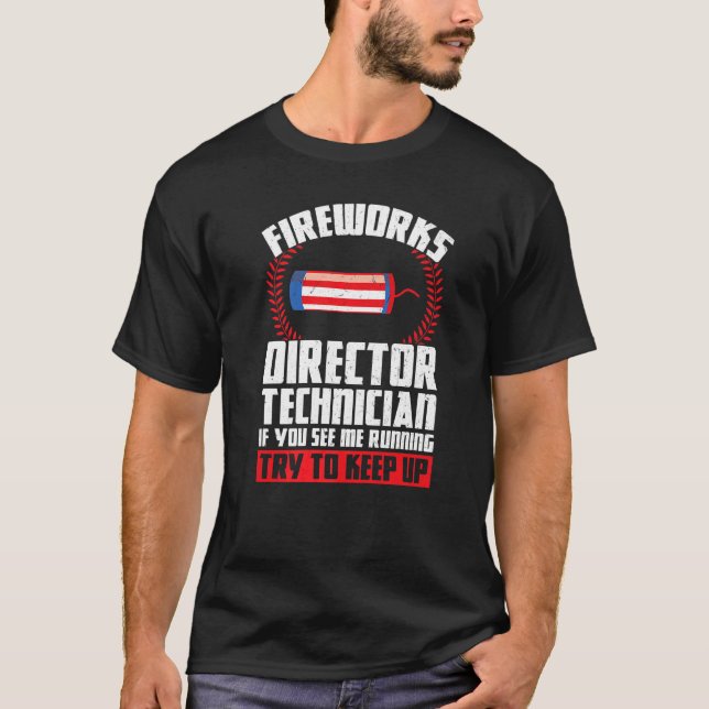 Camiseta Fireworks Diretor Technician Se Você Vê A América (Frente)