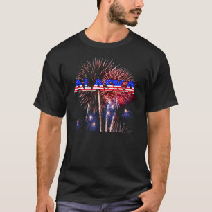 Camiseta Fireworks do Alasca