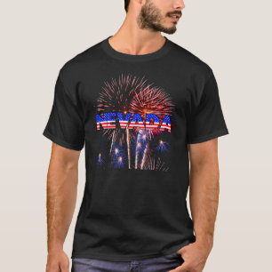 Camiseta Fireworks do Nevada