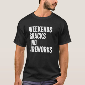 Camiseta Fireworks I Love Fireworks for Men and Women