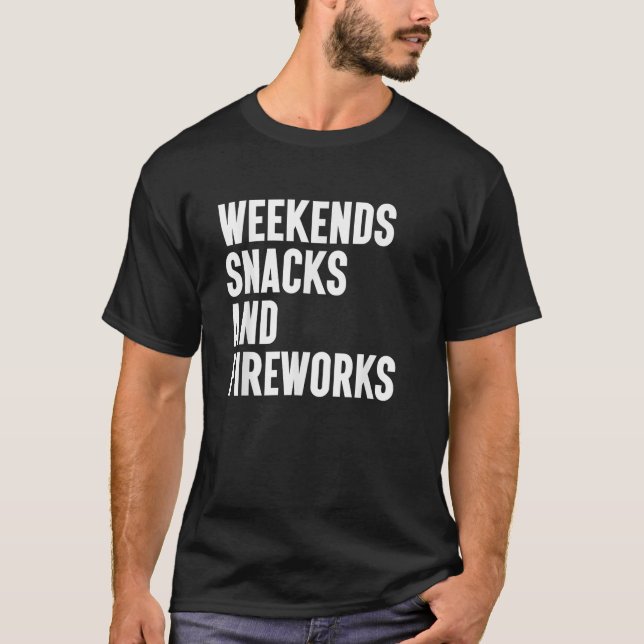 Camiseta Fireworks I Love Fireworks for Men and Women (Frente)
