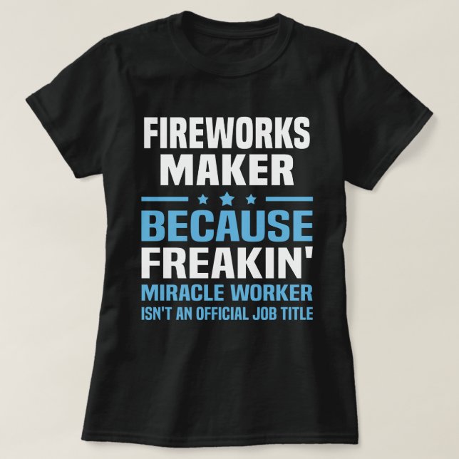 Camiseta Fireworks Maker (Frente do Design)