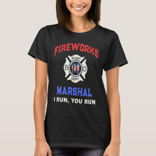 Camiseta FIREWORKS MARSHAL America Firefighter Pyro Technic