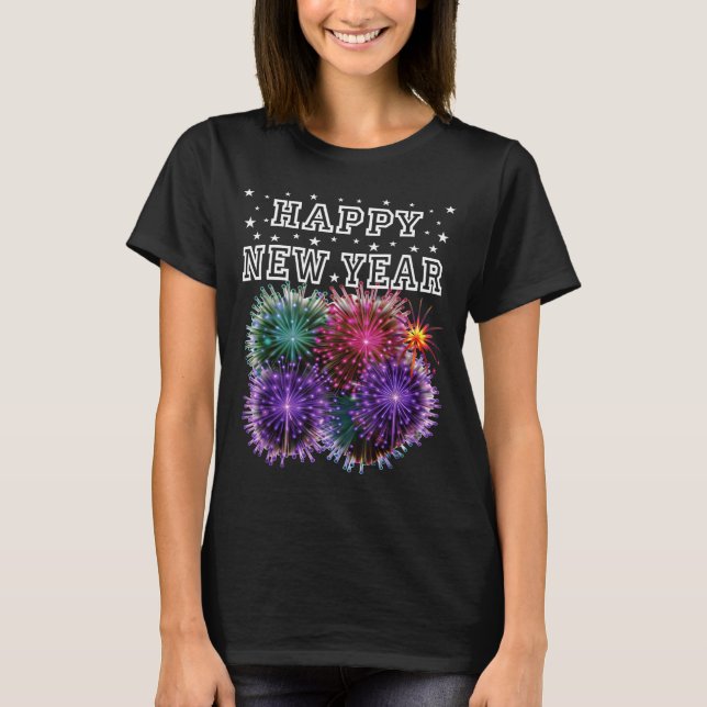 Camiseta Fireworks New Year's Eve Party  (Frente)