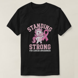 Camiseta firme em relação à tshirt da consciência do cancer