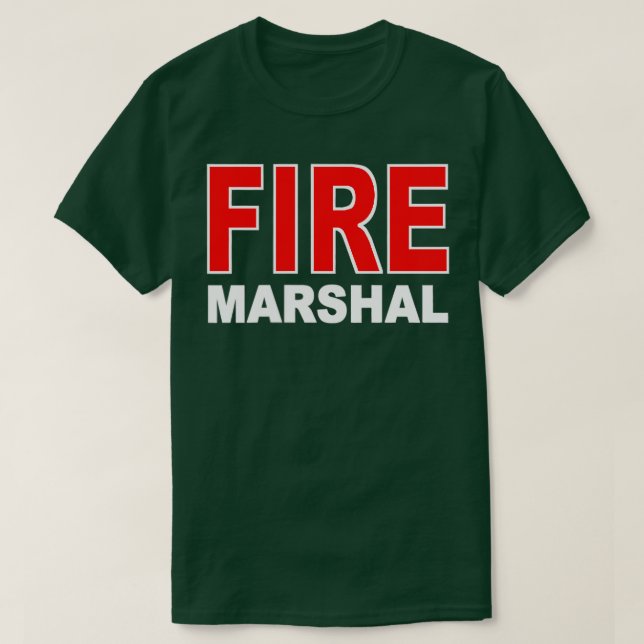 CAMISETA FIRME MARSHAL INVESTIGADOR COMISSÁRIO FIREFIGHTER (Frente do Design)