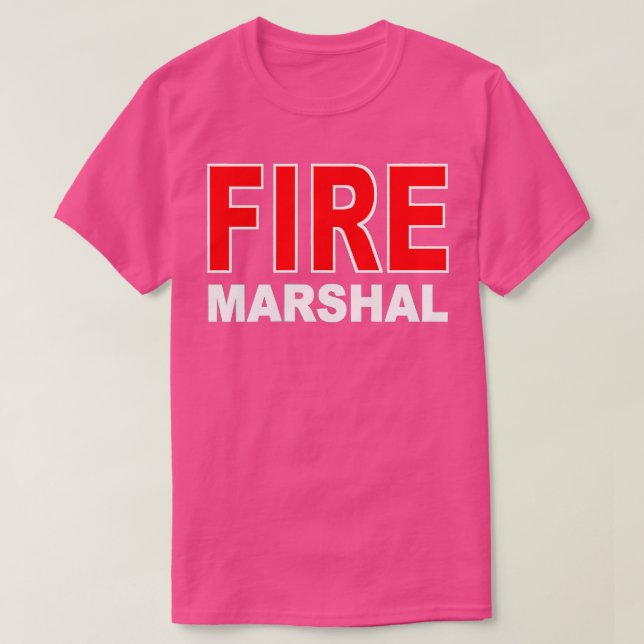 CAMISETA FIRME MARSHAL INVESTIGADOR COMISSÁRIO FIREFIGHTER (Frente do Design)