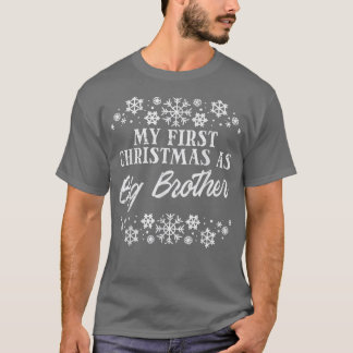 Camiseta First Christmas As Big Brother Xmas Pregnancy Anno