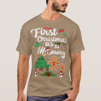 Camiseta First Christmas As Mommy