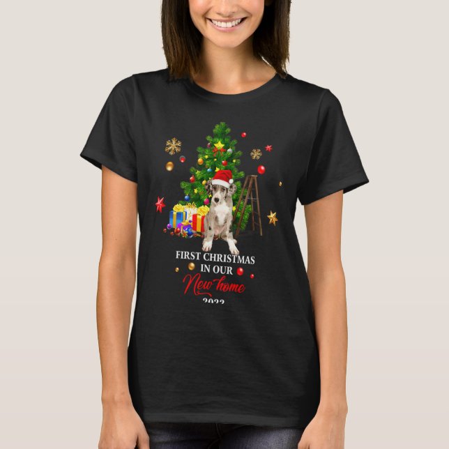 Camiseta First Christmas In Our New Home Xmas Dalmatian T S (Frente)