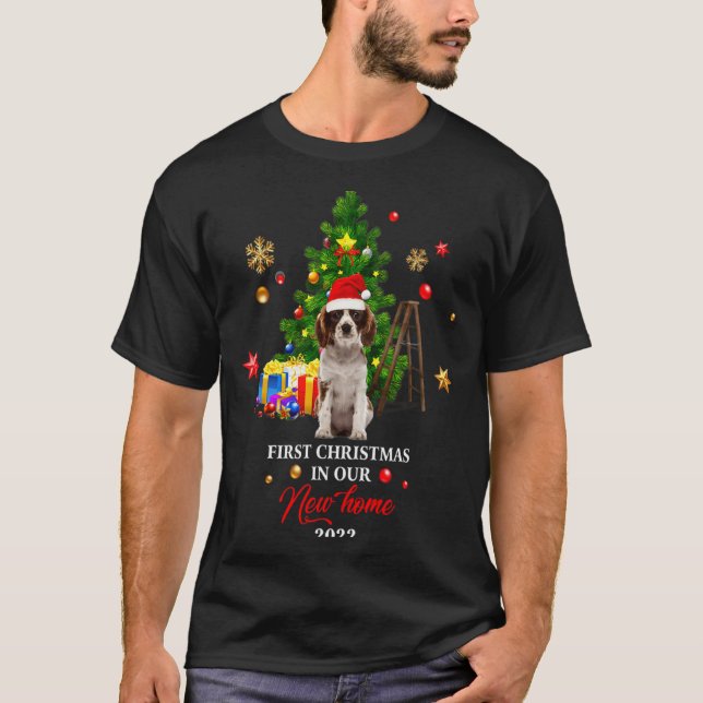Camiseta First Christmas In Our New Home Xmas For Spaniel T (Frente)