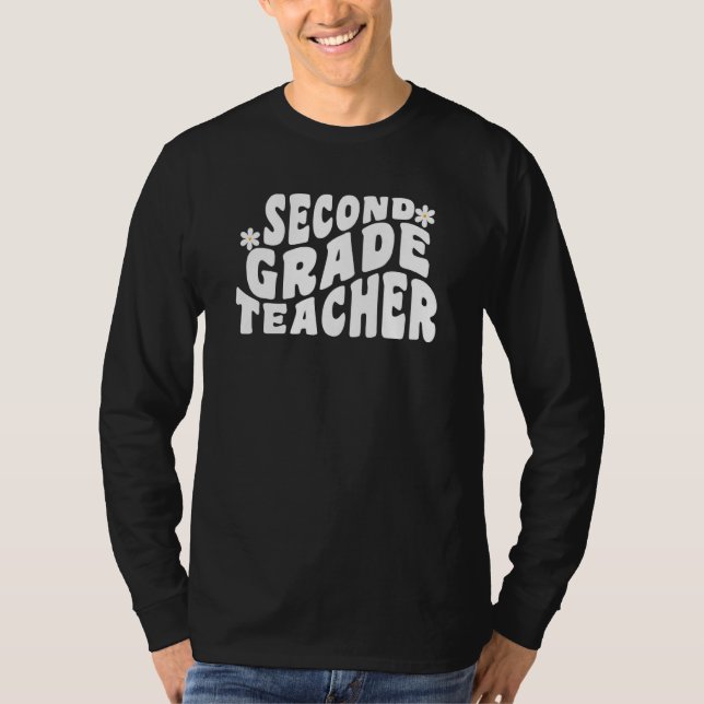 Camiseta First Day Of Back To School Retro Second Grade Tea (Frente)