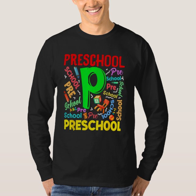 Camiseta First Day Of Preschool First Day Of School Kids To (Frente)