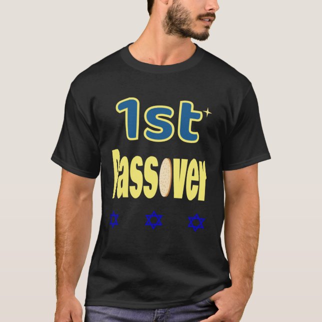 Camiseta First Passover  Jewish  Kids Boys Girls (Frente)