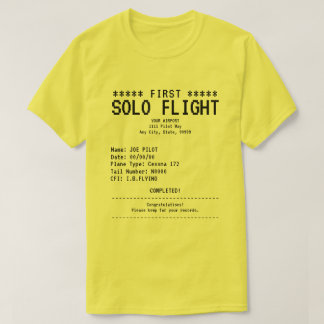 Camiseta First Solo Flight T-Shirt