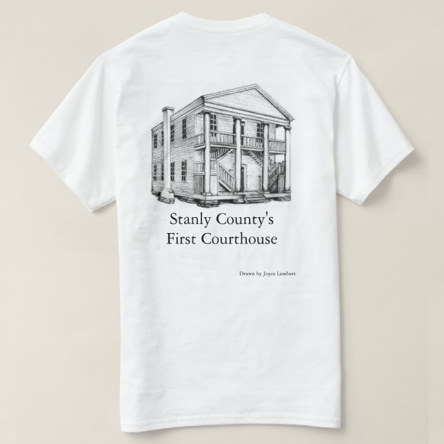 Camiseta First Stanly County Courthouthouse - T-Shirt (Verso do Design)
