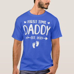 Camiseta First Time Daddy Est 2023 Soon To Be Dad Gender Re