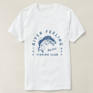 Camiseta Fish Club – Gráfica Vintage de Pesca
