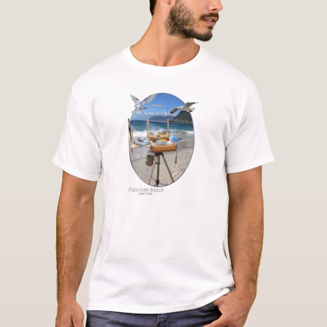 Camiseta Fish Hoek Beach - Cidade do Cabo (Frente)
