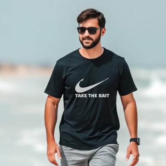 Camiseta Fish Hook-Fish Core-Take the Bait (Fish Hook Funny T Shirt for Him Take the Bait, Fisherman Fathers Day gifts for him)