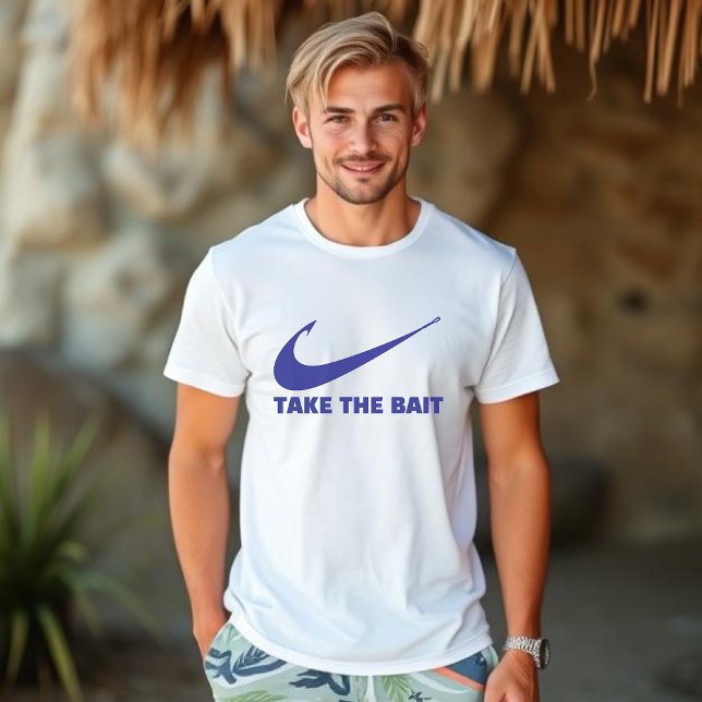 Camiseta Fish Hook-Take the Bait-Fish Core (Fish Hook Take the Bait-Fisherman Trend for men fathers day, beach, summer, )