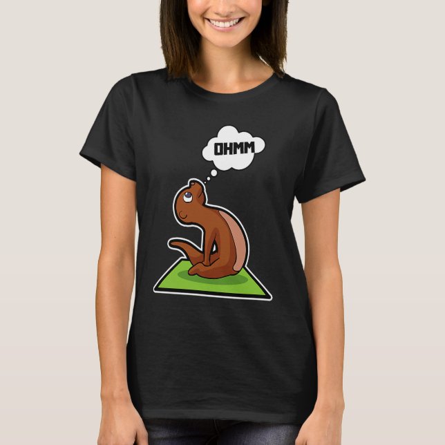 Camiseta Fish Otter Yoga Poses Sport Gymnastics Ohm Heartbe (Frente)