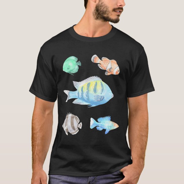 Camiseta Fish Watercolor Collection 2 Ativo (Frente)