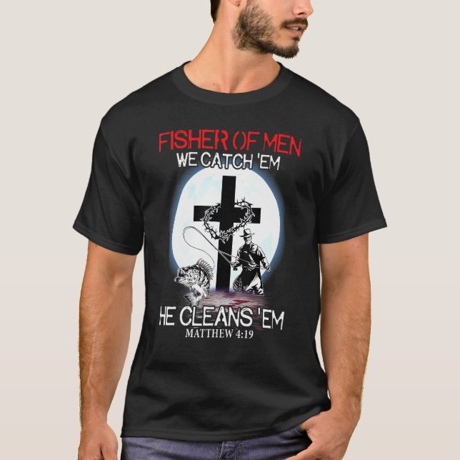 Camiseta Fisher Dos Homens Que Nos Pegamos Ele Limpa Em Chr (Frente)