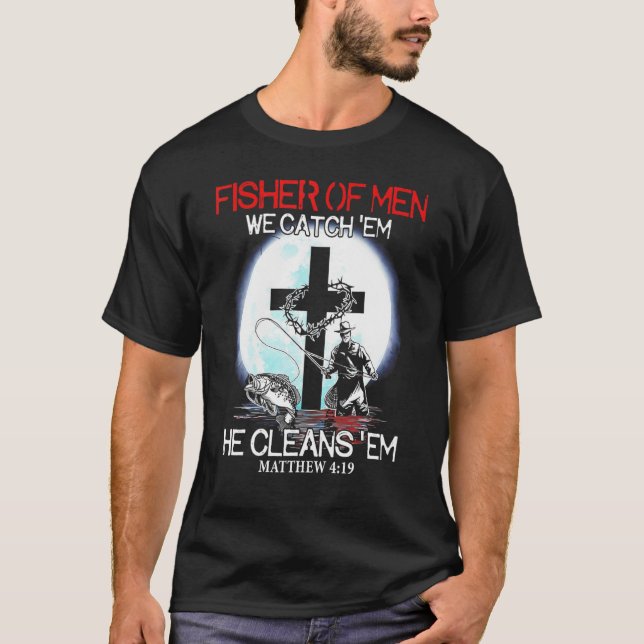 Camiseta Fisher Dos Homens Que Pegamos Ele Limpa-Os (Frente)