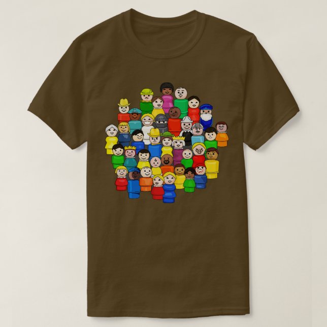 Camiseta Fisher Price Pequenas Pessoas Unidas (Frente do Design)