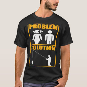 Camiseta Fisher Problema Solução Pesca Pescador