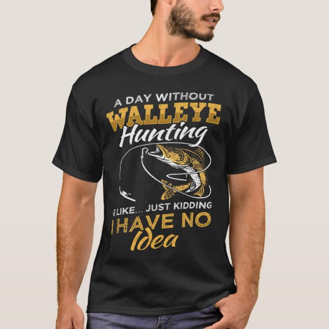 Camiseta Fisherman & Angler Walleye Fishing (Frente)