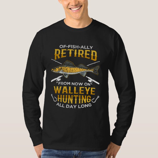 Camiseta Fisherman Angler & Walleye Hunter (Frente)