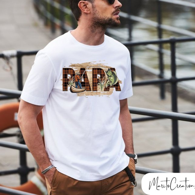 Camiseta Fisherman T-shirt for dad, father's day, birthdays (Criador carregado)