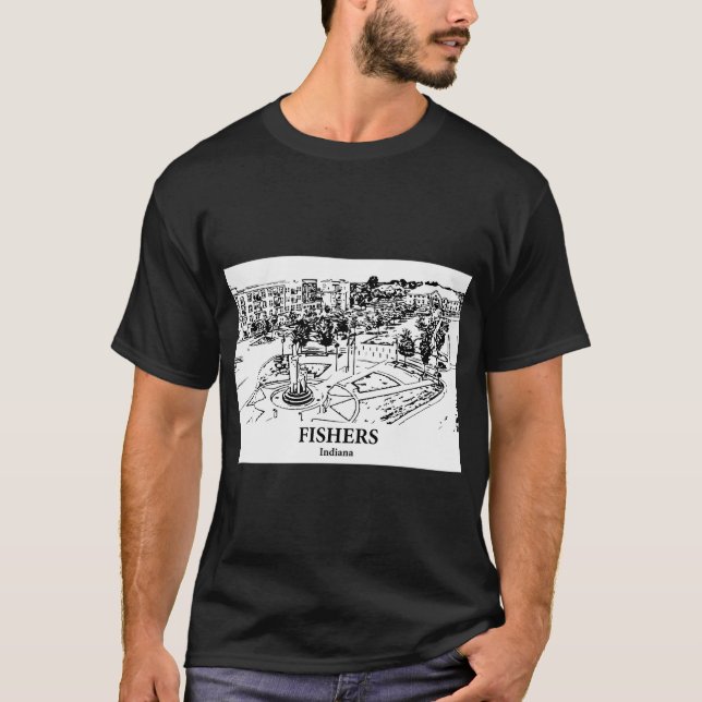 Camiseta Fishers - Indiana (Frente)